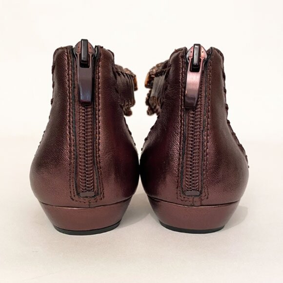 NWT Enzo Angiolini Dark Bronz Jeweled Sandals Size 7 - Picture 5 of 10